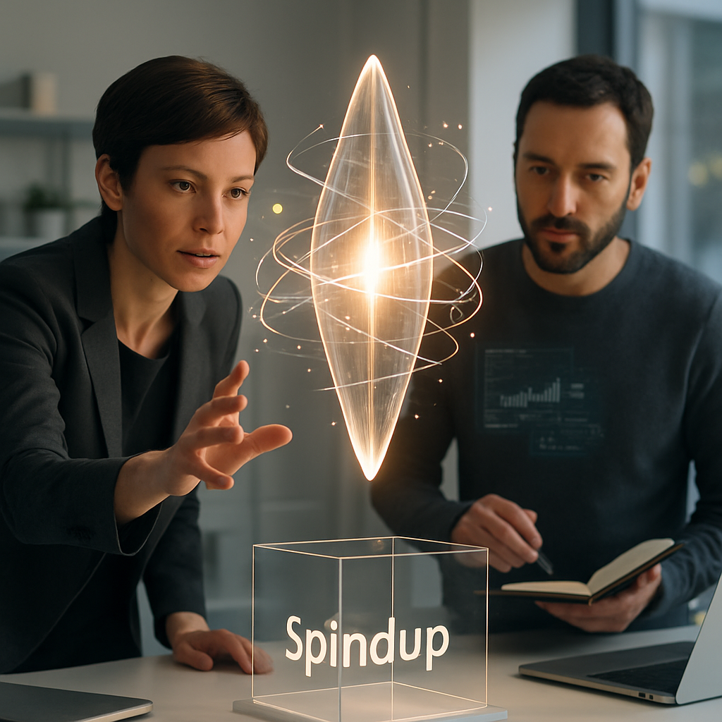 Hero banner for spindup - Explore our website dedicated to this innovative AI tool