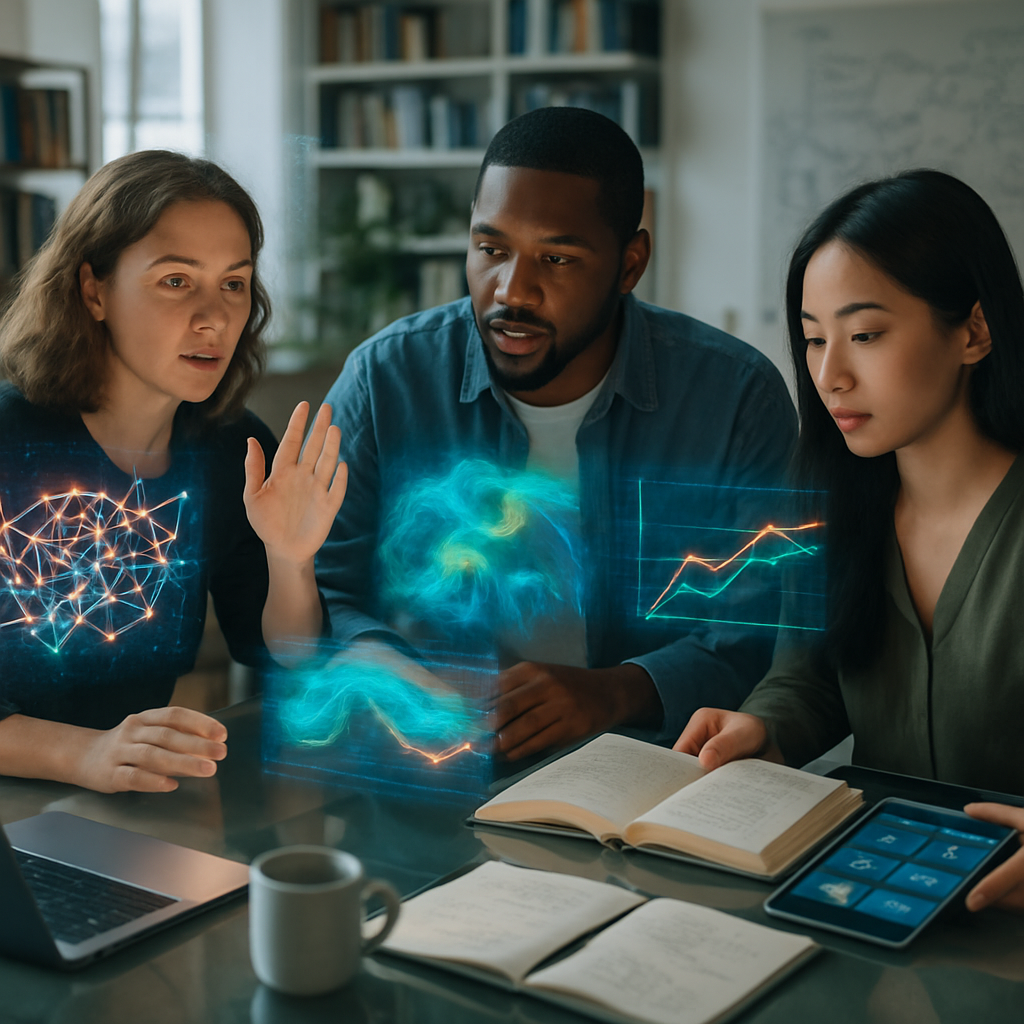 Guide illustration for harnessing AI in projects